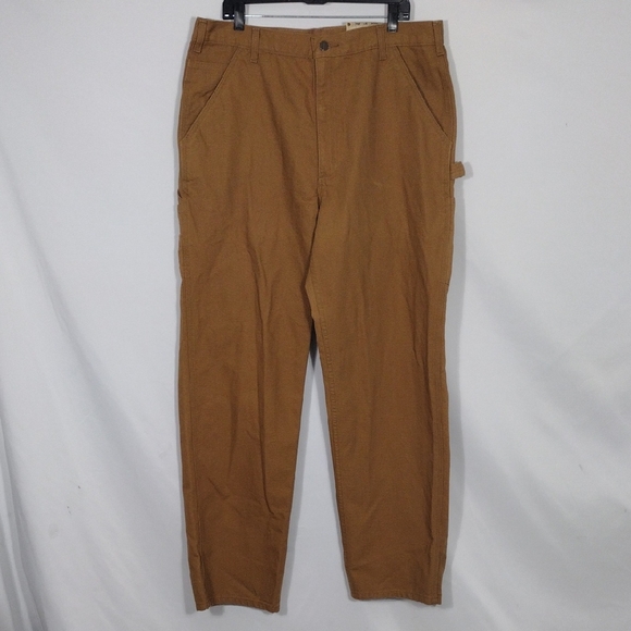 NWT Carhartt Loose Original Fit Washed Duck Work Dungaree Men Size - Main Image
